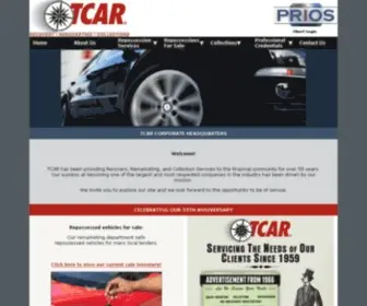 Tcar-Recovery.com(TCAR Recovery Remarketing Services) Screenshot