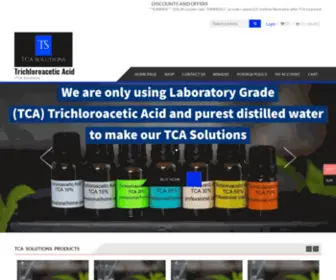 Tcasolutions.co.uk(Trichloroacetic acid (TCA Acid)) Screenshot