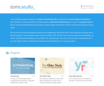 Tcatullo.com(Tom Catullo) Screenshot