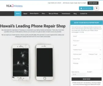 Tcawireless.com(IPhone Repair Hawaii) Screenshot