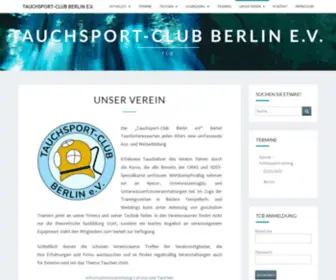 TCB-Berlin.de(Tauchsport-Club Berlin e.V) Screenshot