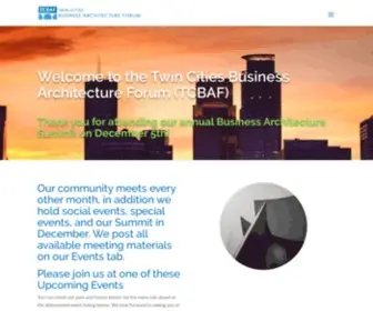 Tcbaf.org(Twin Cities Business Architectural Forum) Screenshot