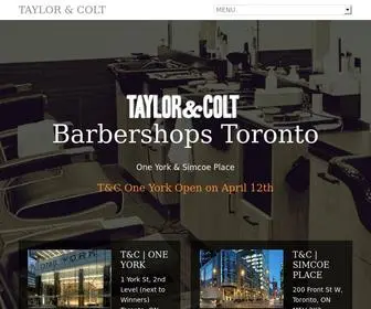 Tcbarbershops.com(Taylor and Colt One York & Simcoe Place) Screenshot