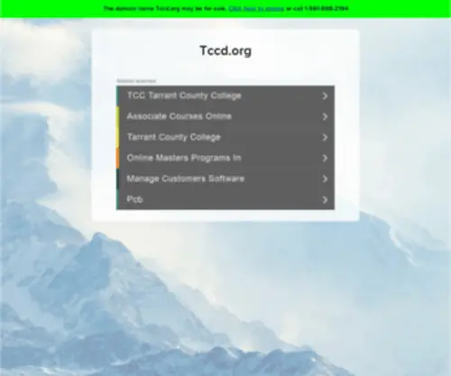 TCCD.org(tccd) Screenshot