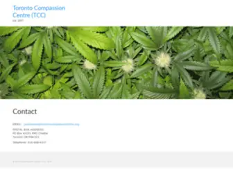 Tccentre.org(Toronto Compassion Centre (TCC)) Screenshot