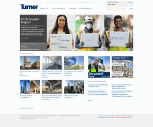 Tcco.com(Turner Construction Company) Screenshot