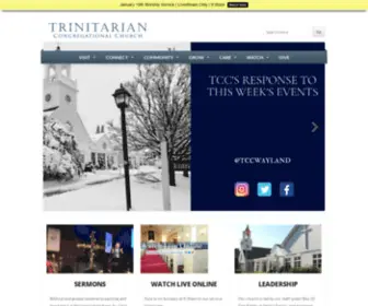 TCcwayland.org(Trinitarian Congregational Church) Screenshot