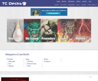 TCDecks.net(TC Decks) Screenshot