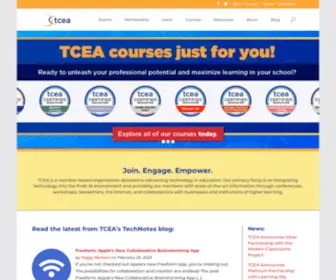Tcea.org(Supporting the Work of Educators Around the World) Screenshot