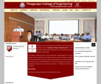Tce.edu(Thiagarajar College of Engineering (TCE)) Screenshot