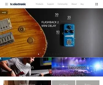 Tcelectronic.com(TC Electronic) Screenshot