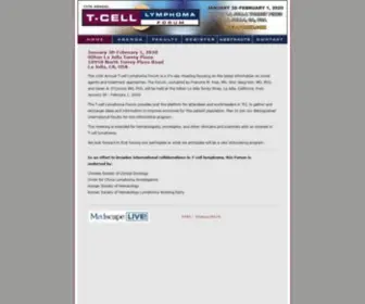 Tcellforum.com(T-cell Lymphoma Forum) Screenshot