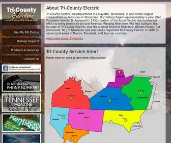 Tcemc.org(Tri-County Electric) Screenshot