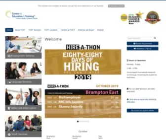 Tcet.com(Centre for Education & Training) Screenshot