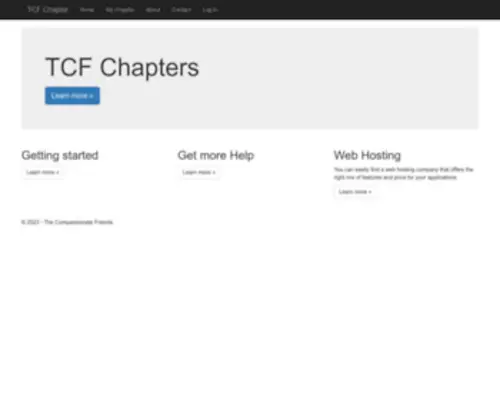 TCFchapters.com(Chapters of The Compassionate Friends) Screenshot
