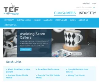 TCF.org.nz(Consumers) Screenshot
