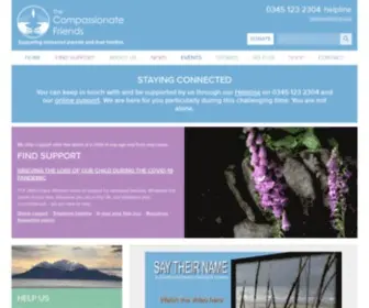 TCF.org.uk(The Compassionate Friends) Screenshot