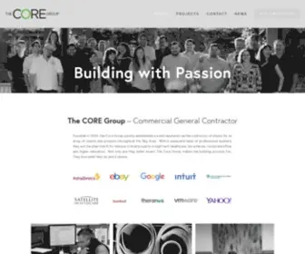 TCgbuilders.com(The CORE Group) Screenshot