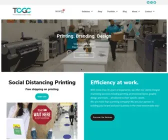 TCgcenter.com(Making brands memorable) Screenshot