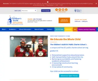 TCGDC.org(The Children’s Guild District of Columbia Public Charter School) Screenshot