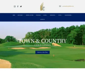 Tcgolflinks.com(Town and Country Golf Links) Screenshot