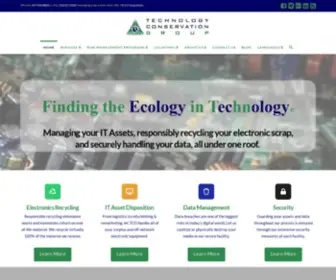TCgrecycling.com(Technology Conservation Group) Screenshot
