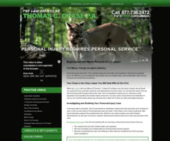 Tchaselaw.com(Fort Myers Florida Personal Injury Attorney) Screenshot