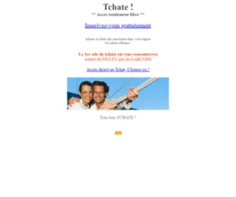 Tchate.com(Tchate tchat com tchater INSCRIPTION GRATUITE) Screenshot