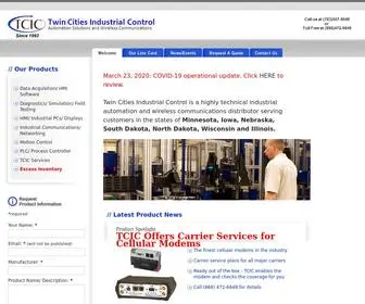 Tcicinc.com(Technlogy Controls and Industrial Communications) Screenshot