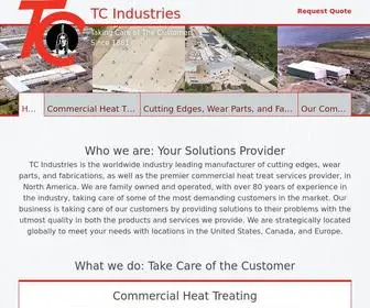 Tcindustries.com(TC Industries Heat Treating) Screenshot