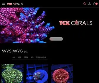 TCkcorals.com(TCK Corals) Screenshot