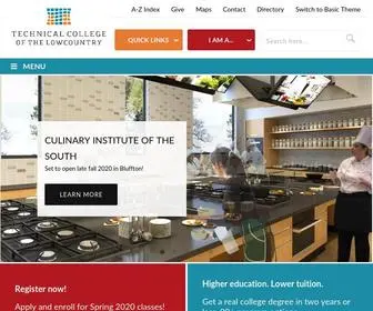 TCL.edu(Technical College of the Lowcountry) Screenshot