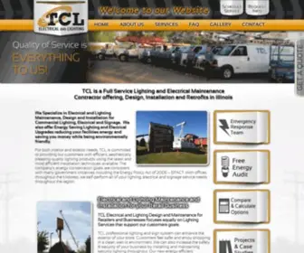 Tclelectric.com(Electrical and Lighting Maintenance Service Company offering Design and Installation for Commercial Lighting) Screenshot