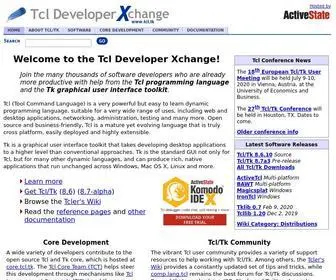 TCL.tk(Tcl Developer Site) Screenshot