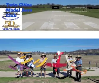 Tcmac.com.au(Twin Cities Model Aero Club) Screenshot