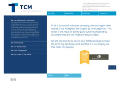 TCmcorp.com(TCM Full Mechanical & Plumbing contractor) Screenshot