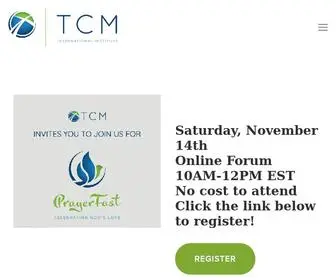 Tcmi.org(TCM International Institute) Screenshot