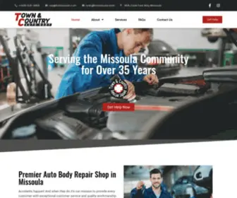 Tcmissoula.com(Auto Body Collision Repair Shop Missoula MT) Screenshot