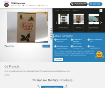 Tcnayurveda.com(TCN Enterprises) Screenshot