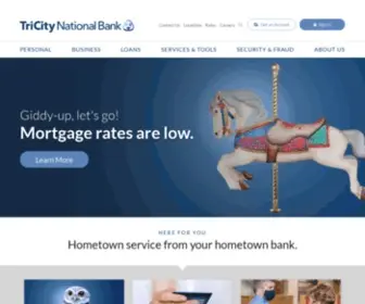 TCNB.com(Tri City National Bank) Screenshot
