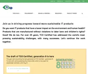 Tcocertified.com(TCO Certified) Screenshot