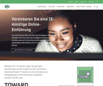 Tcocertified.de(TCO Certified) Screenshot