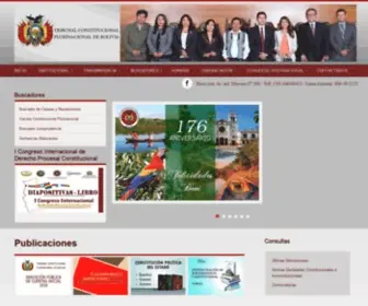 TCpbolivia.bo(Tribunal Constitucional Plurinacional) Screenshot