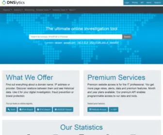 Tcpiputils.com(Online investigation tool) Screenshot