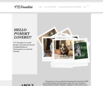 Tcpomskies.org(Breeding the best Pomskies in Arizona since 2014. My Pomsky kennel) Screenshot