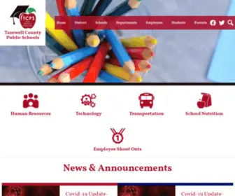 TCPsva.org(Tazewell County Public Schools) Screenshot