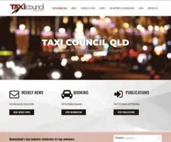 TCQ.org.au(Taxi Council Queensland) Screenshot