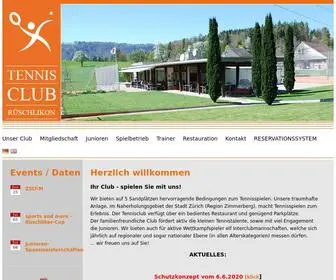 TCR.ch(Tennis Club Rüschlikon) Screenshot