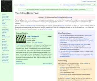 TCRF.net(The Cutting Room Floor) Screenshot