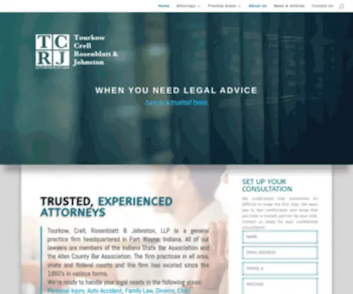 TCRjlaw.com(Fort Wayne Attorneys) Screenshot